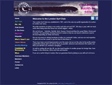 Tablet Screenshot of londonsurfclub.com